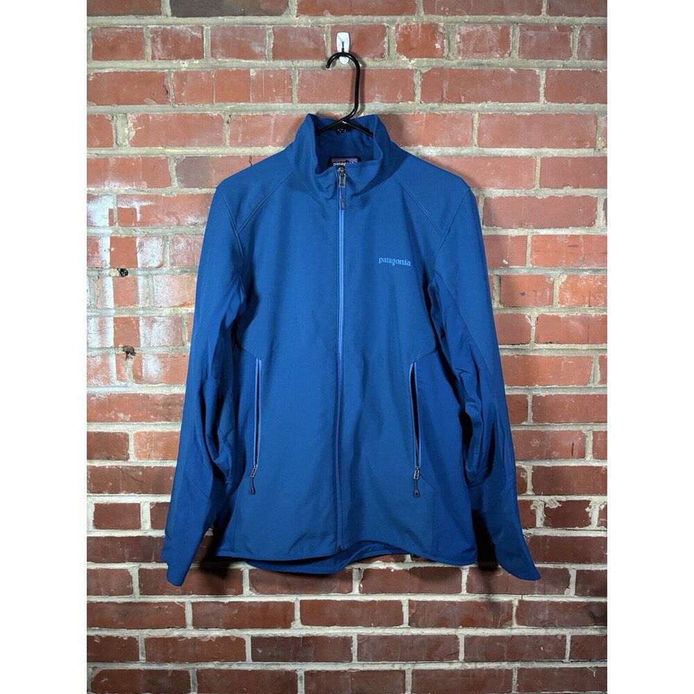 Patagonia M's Adze Hybrid Jacket Outdoors Polartec Blue Worn Wear Adult Medium